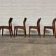 Vintage Set of 4 Teak Dining Chairs by Louis van Teeffelen voor Wèbè, 1960s.
