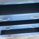 Chest of drawers in solid oak painted blue