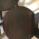 Set of 6 vintage brutalist solid wood chairs
