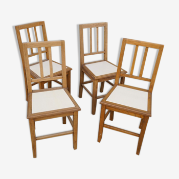 Suite de 4 chaises 1940