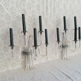 Silver bronze wall lights