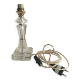 Pied de lampe en cristal