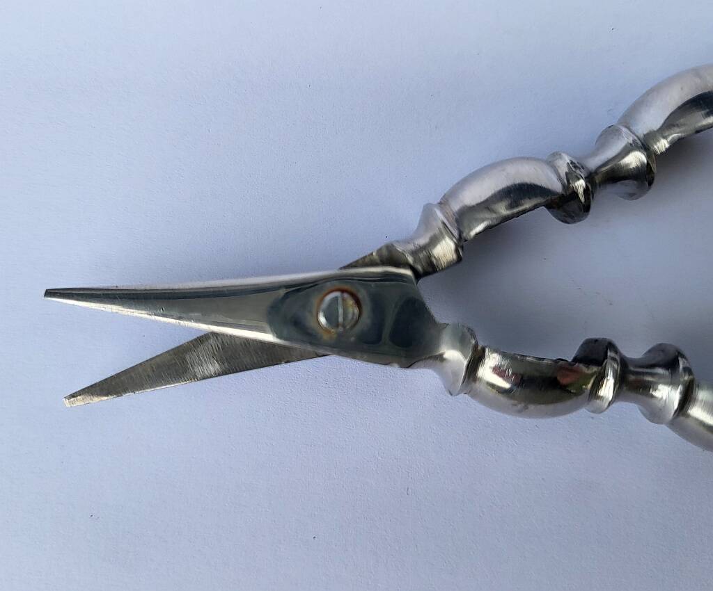 Lobster Cracker Scissors .800 Silver Handles 1930s