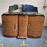 Marble top sideboard with mirror