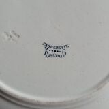 Set of eight plates earth of iron