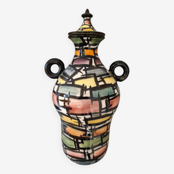 Superbe grand vase /jarre céramique vallauris jacques laurent