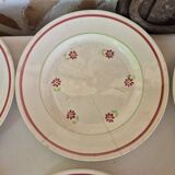 Assiettes à dessert Gien Christiane x 6