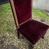 English chair in mahogany, X-shaped legs – 19th century