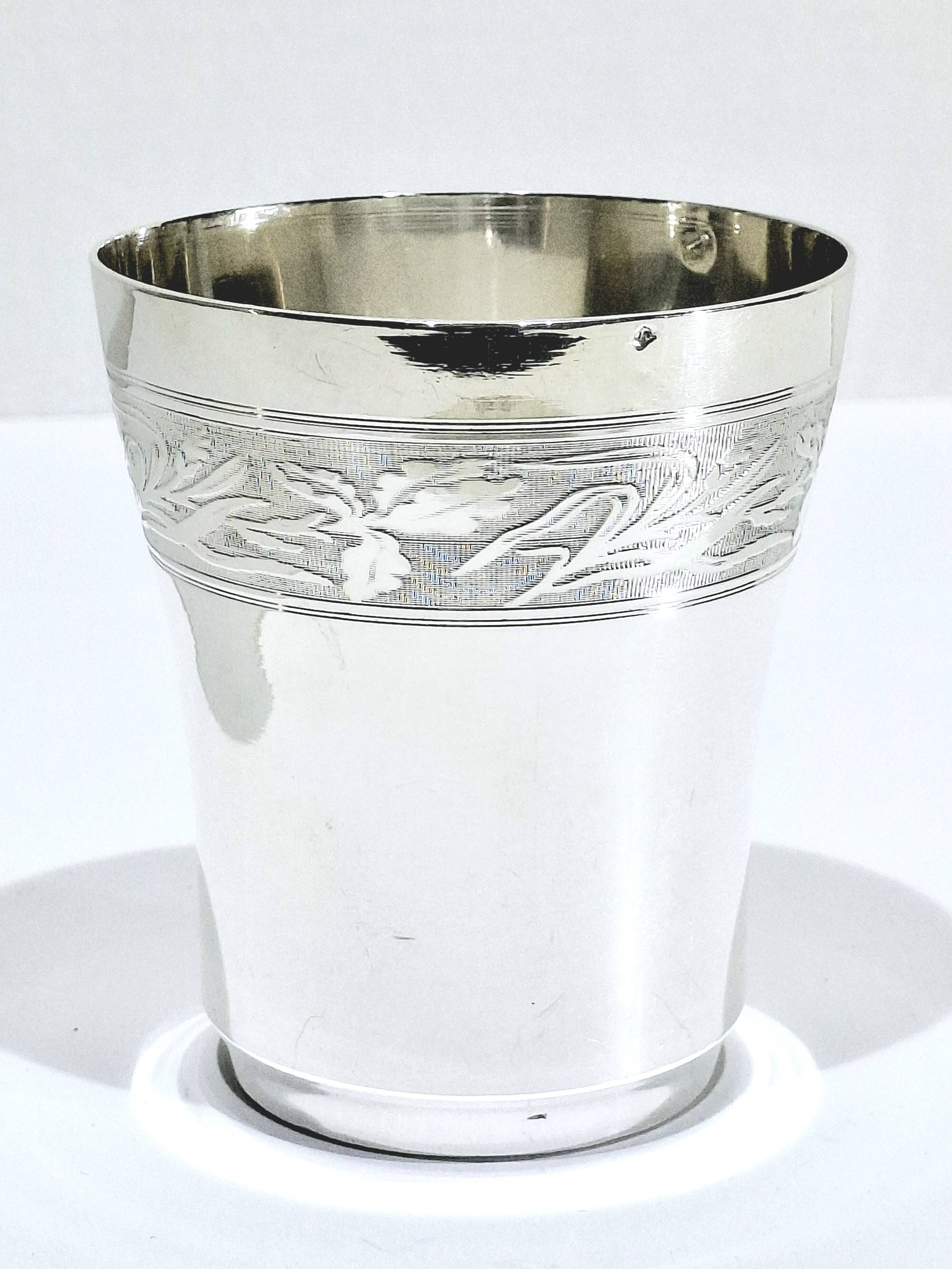 Art Nouveau Silver Cup