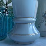 19th century blue opaline vase 15 cm