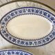 Duo of oval flat terre de fer u&c sarreguemines model "syrah" late nineteenth
