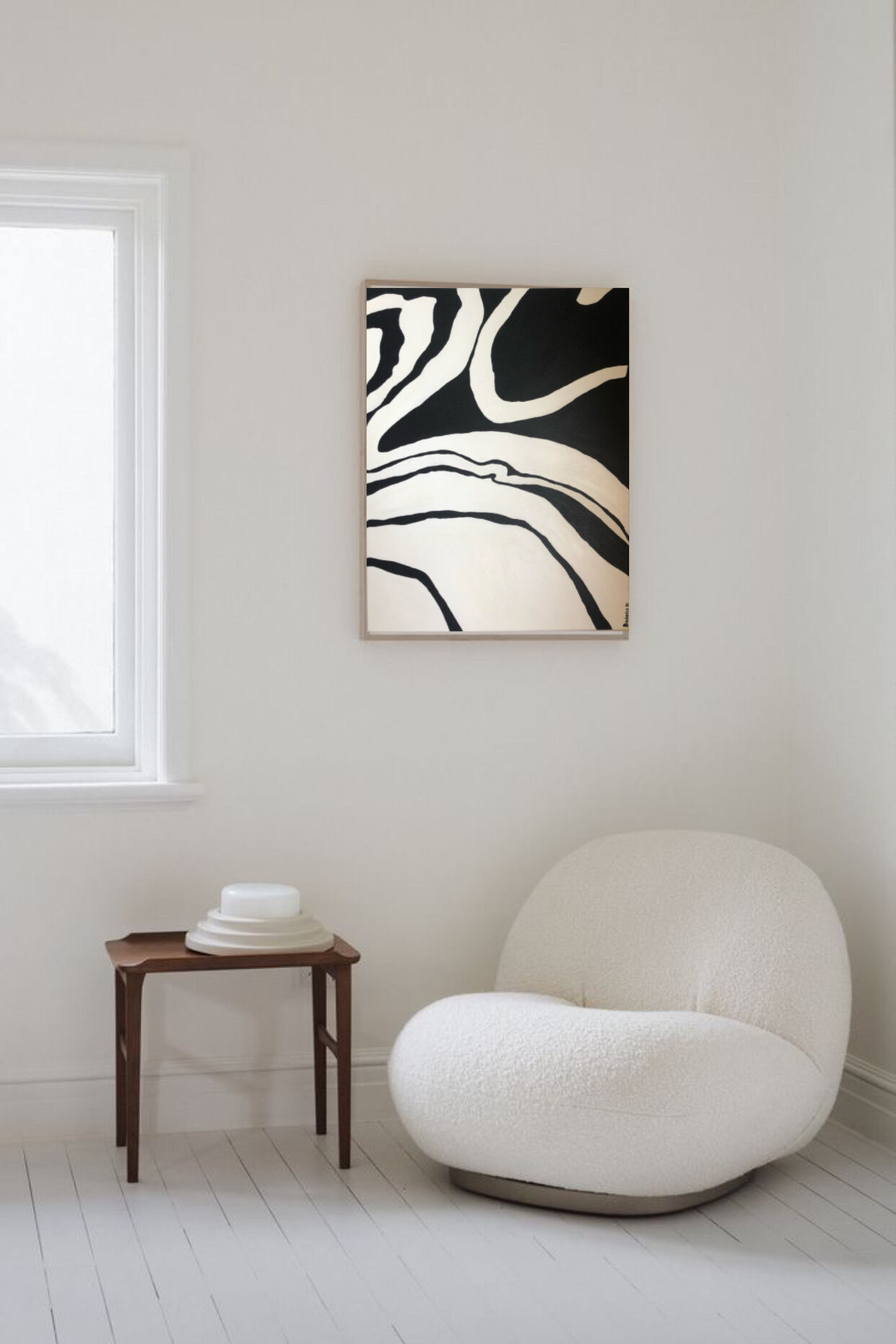 Abstract canvas the marbled