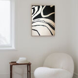 Abstract canvas the marbled