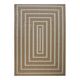 Geometric patterned jute rug 190x290 cm