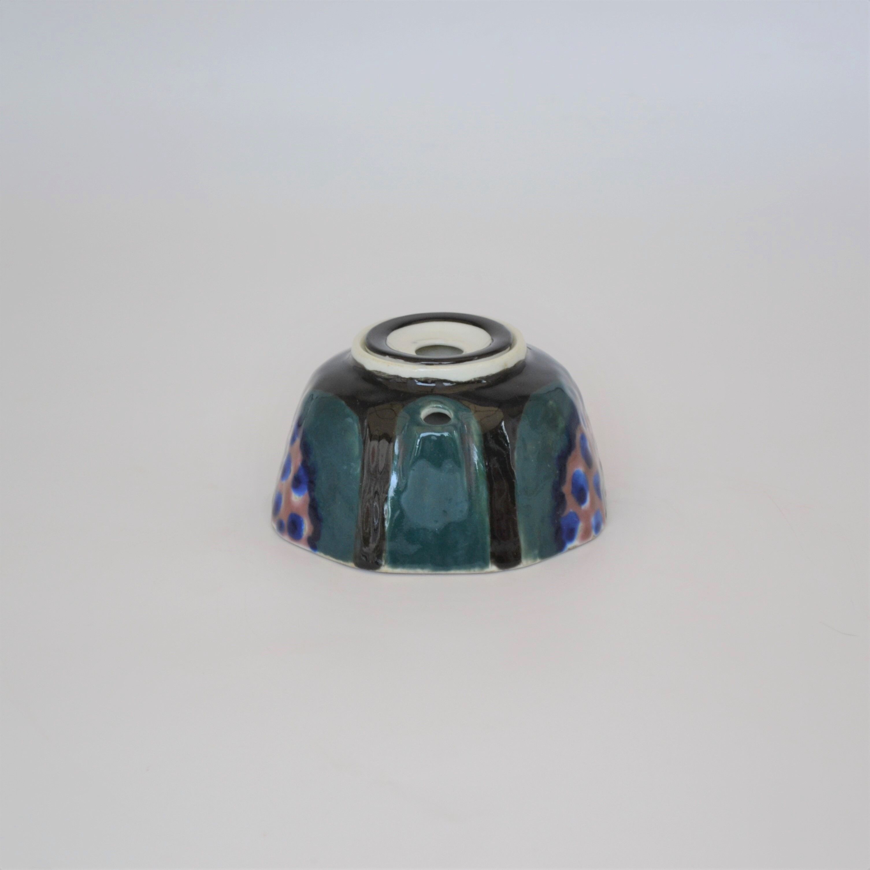 Limoges porcelain inkwell by Camille Tharaud