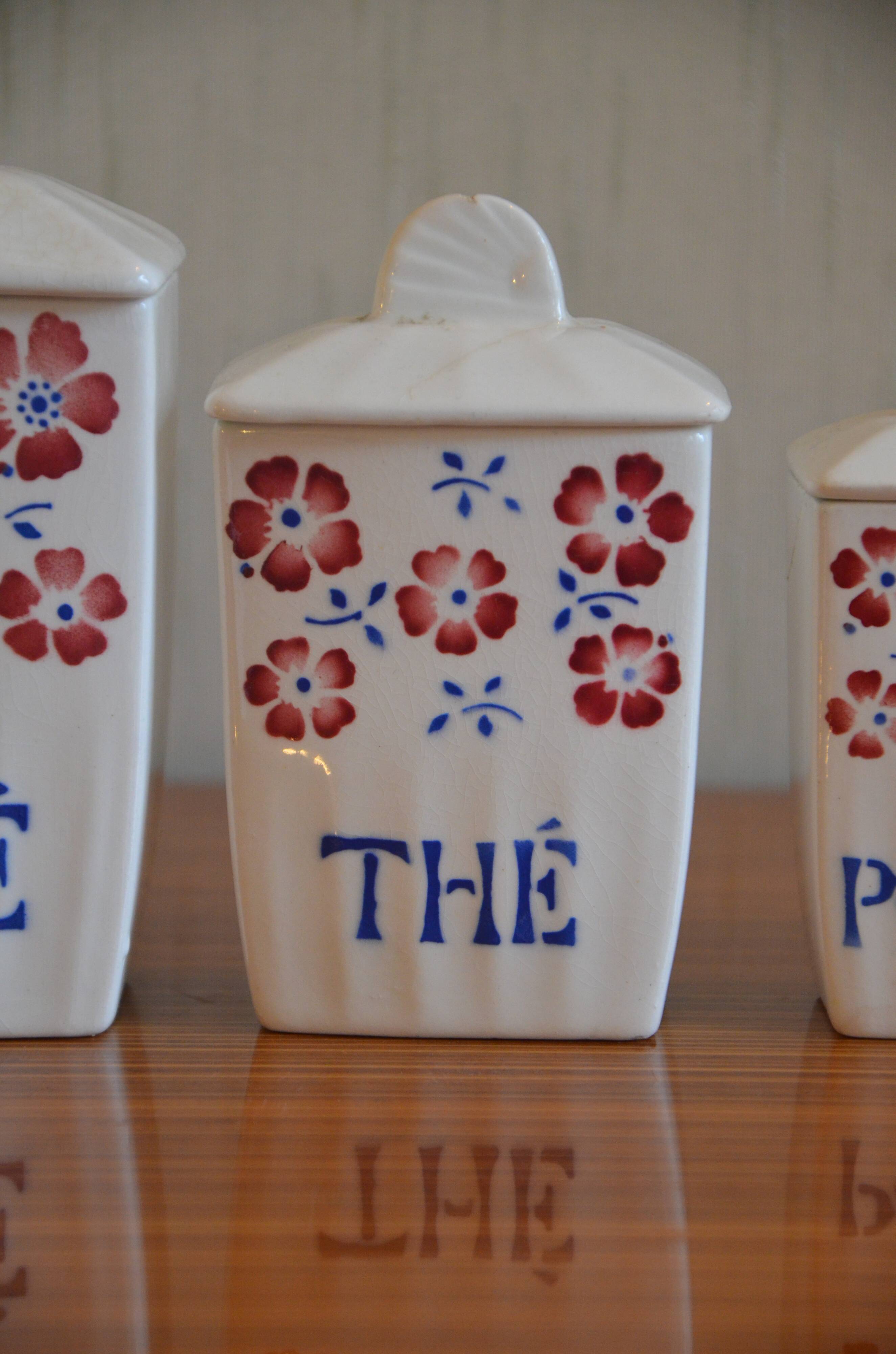 Lot de pots à épices en porcelaine Céranord