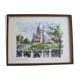 Watercolor “Paris. The Sacred Heart” by Arno, 1960