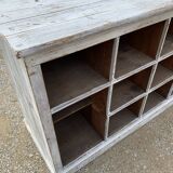 White patinated wooden craft