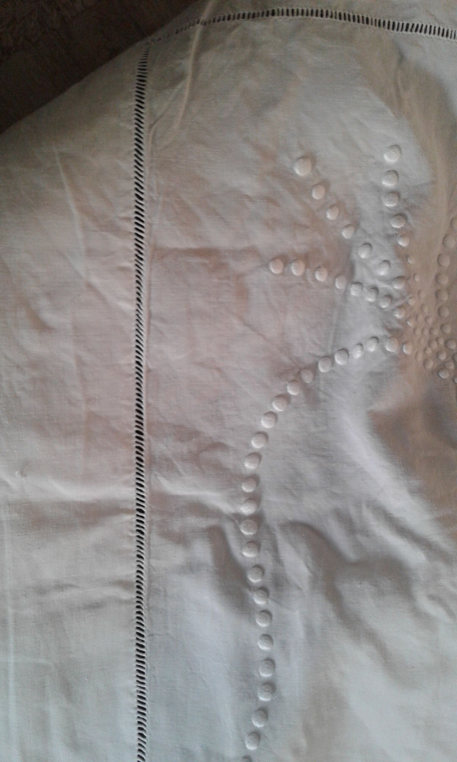 Drap en lin monogramme BG