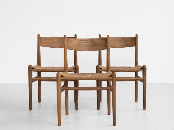 Chaise danoise Midcentury CH36 en chêne par Hans Wegner pour Carl Hansen & Søn
