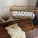 Berceau rotin vintage