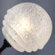 Art deco wall light clichy glass white brass porcelain