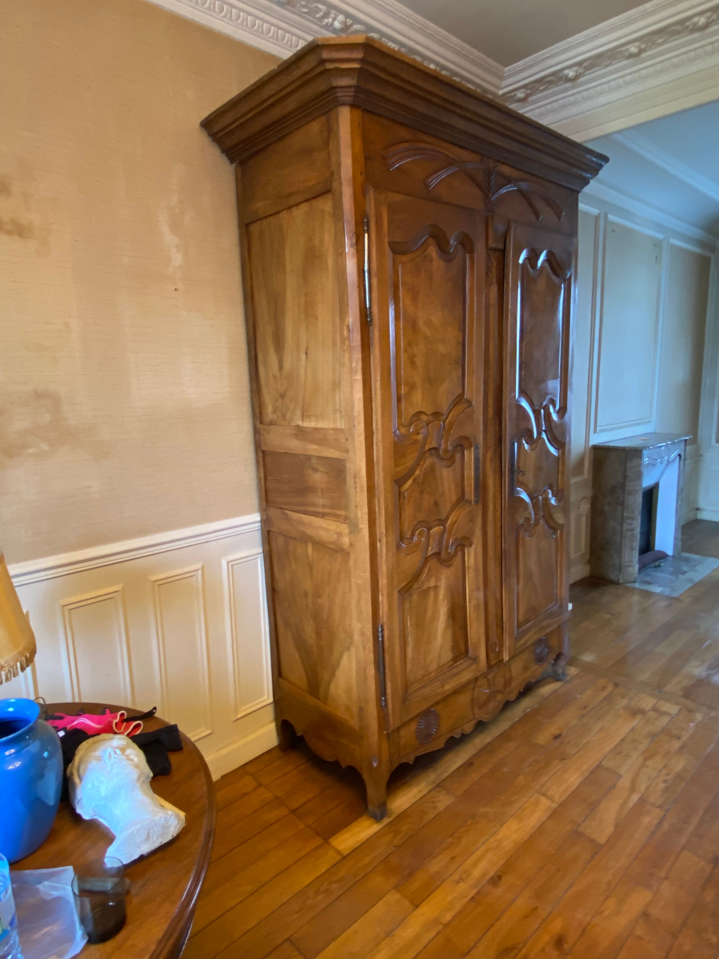 Solid walnut cabinet