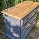 Wooden chest of drawers
