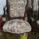 Rococo salon set in walnut, 19th century