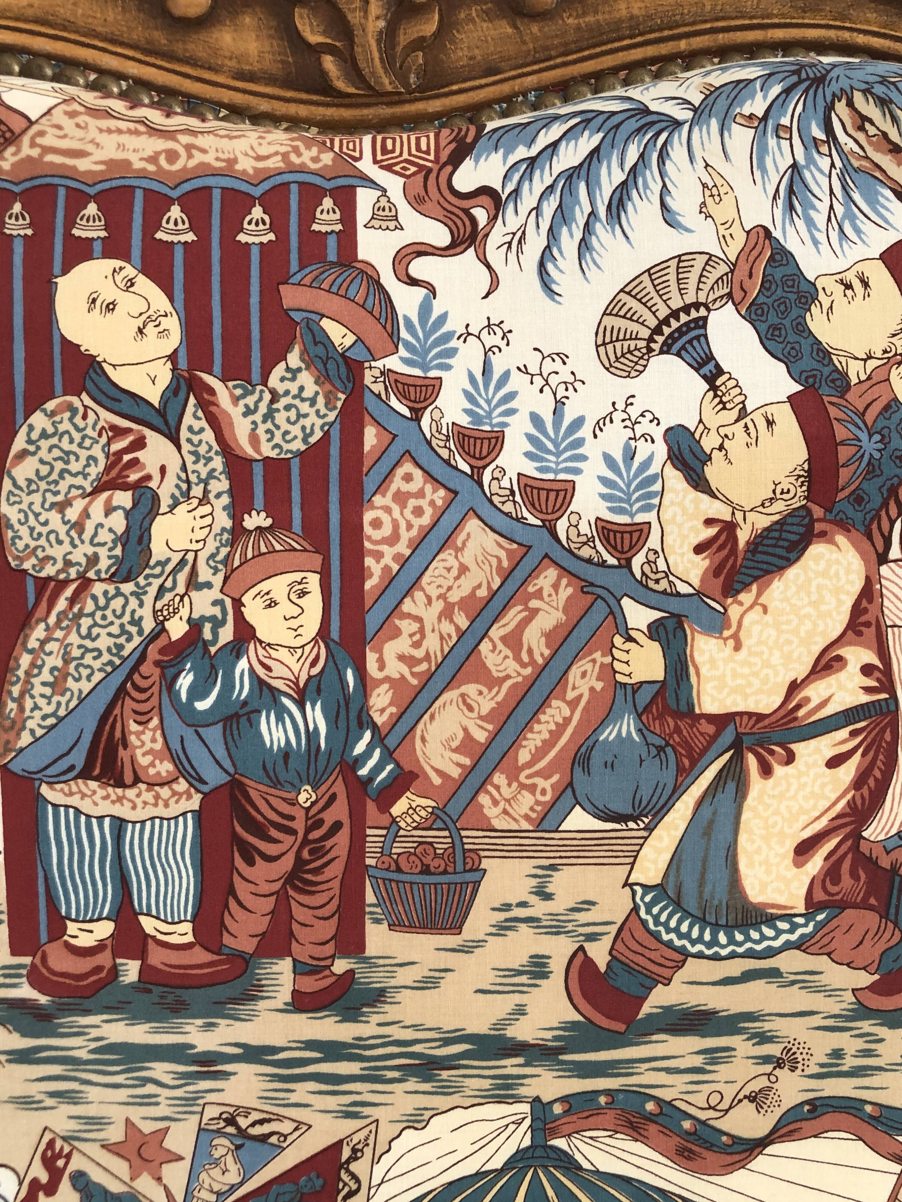 Chinese-decorated headboard