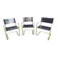 Lot de 3 fauteuils cantilever années 70