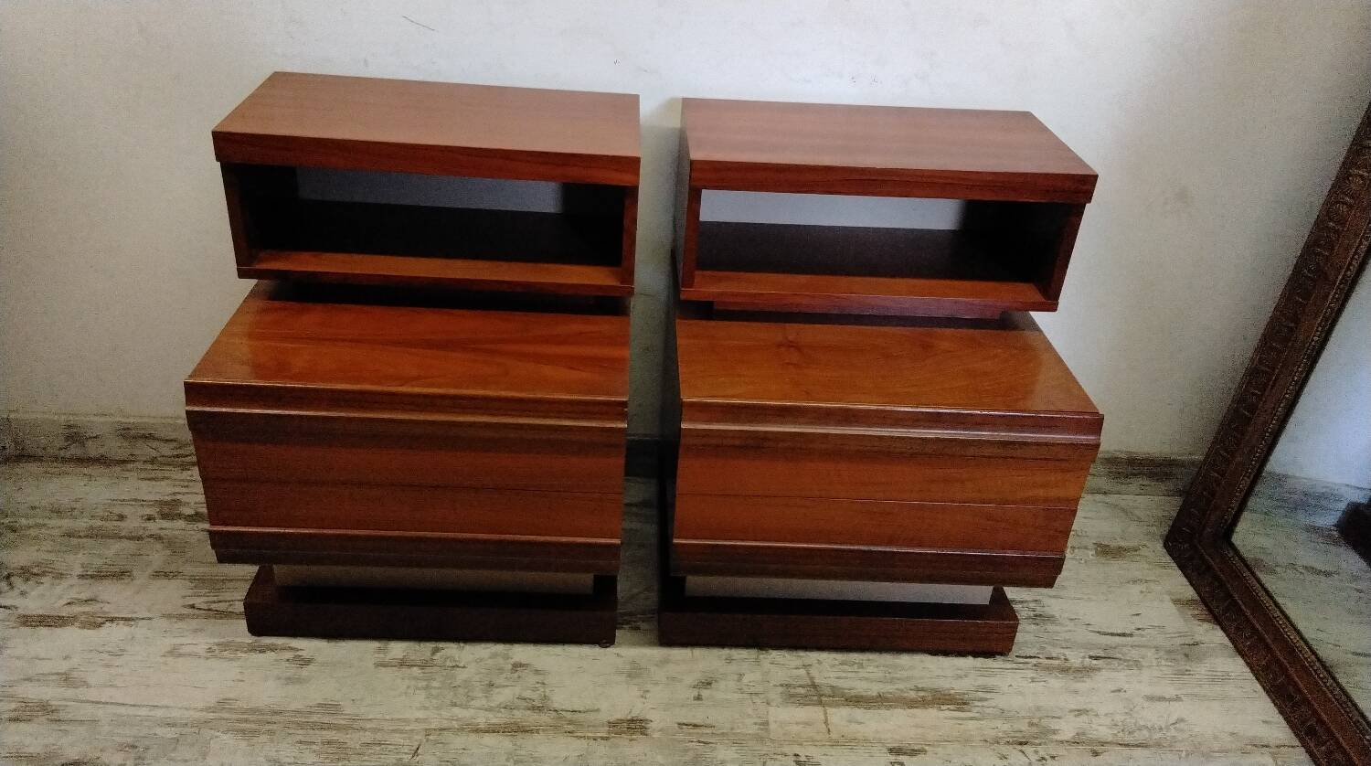 Pair of Scandinavian bedside tables from the 70s