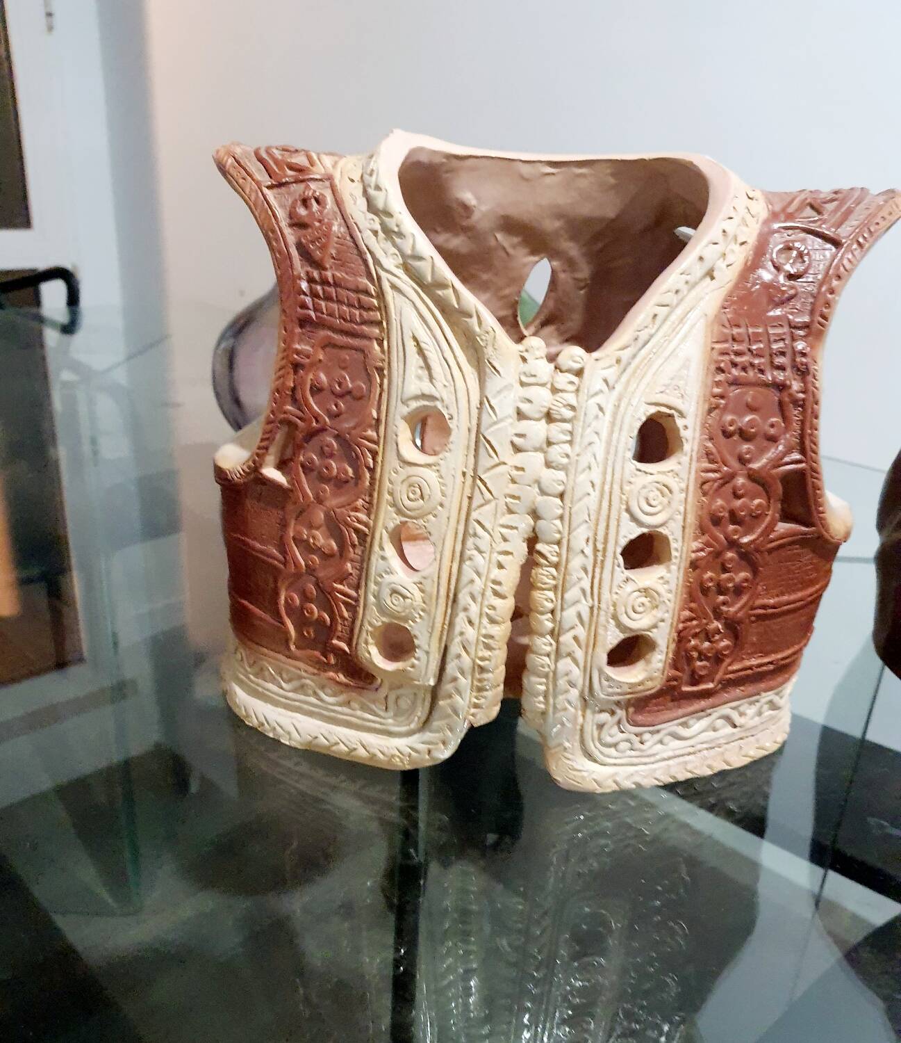 Set of 2 oriental ceramic pots