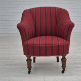 1950s, Danish lounge chair, original condition, red furniture wool.