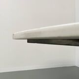 60s marble table with chrome cross base
