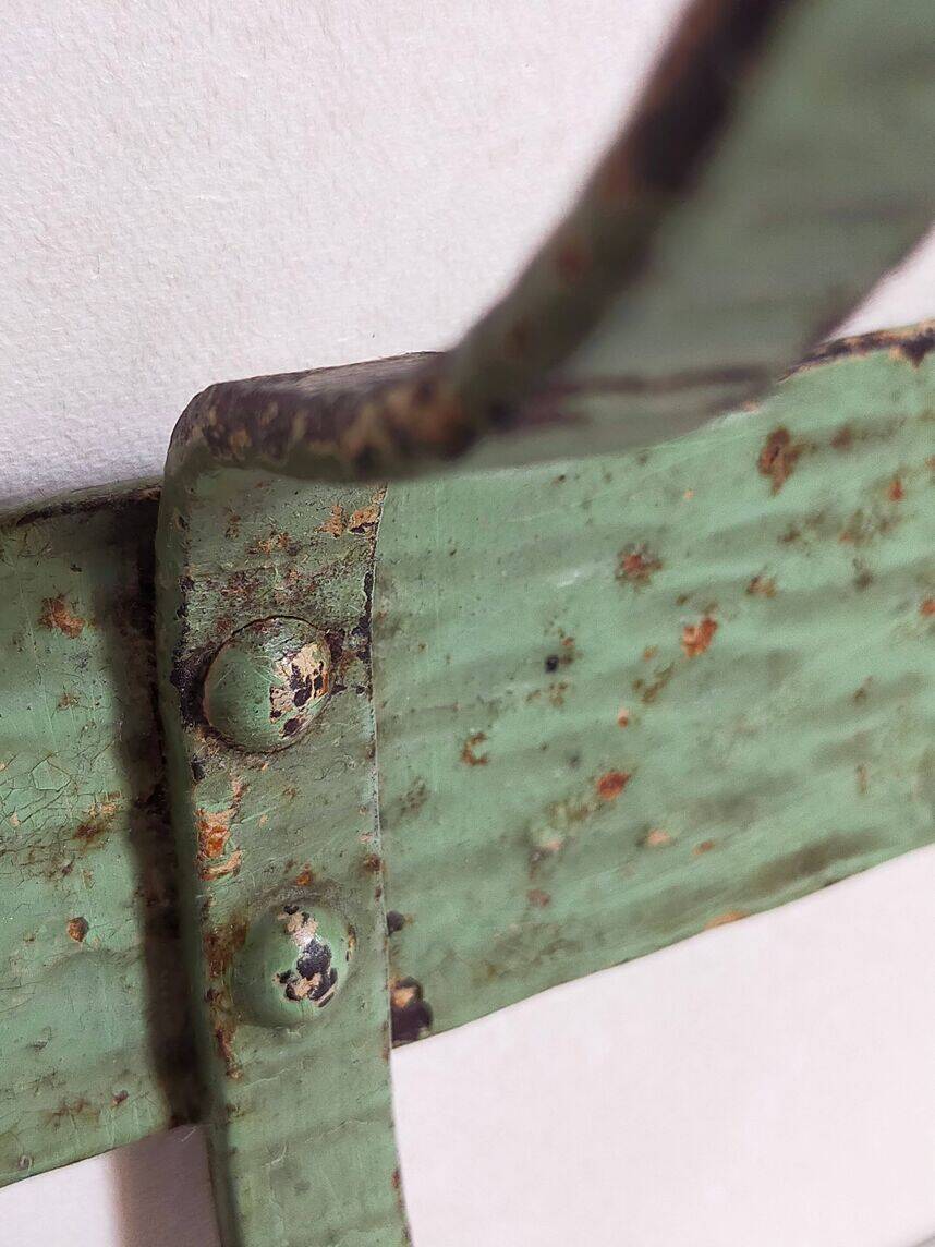 Wrought iron coat rack