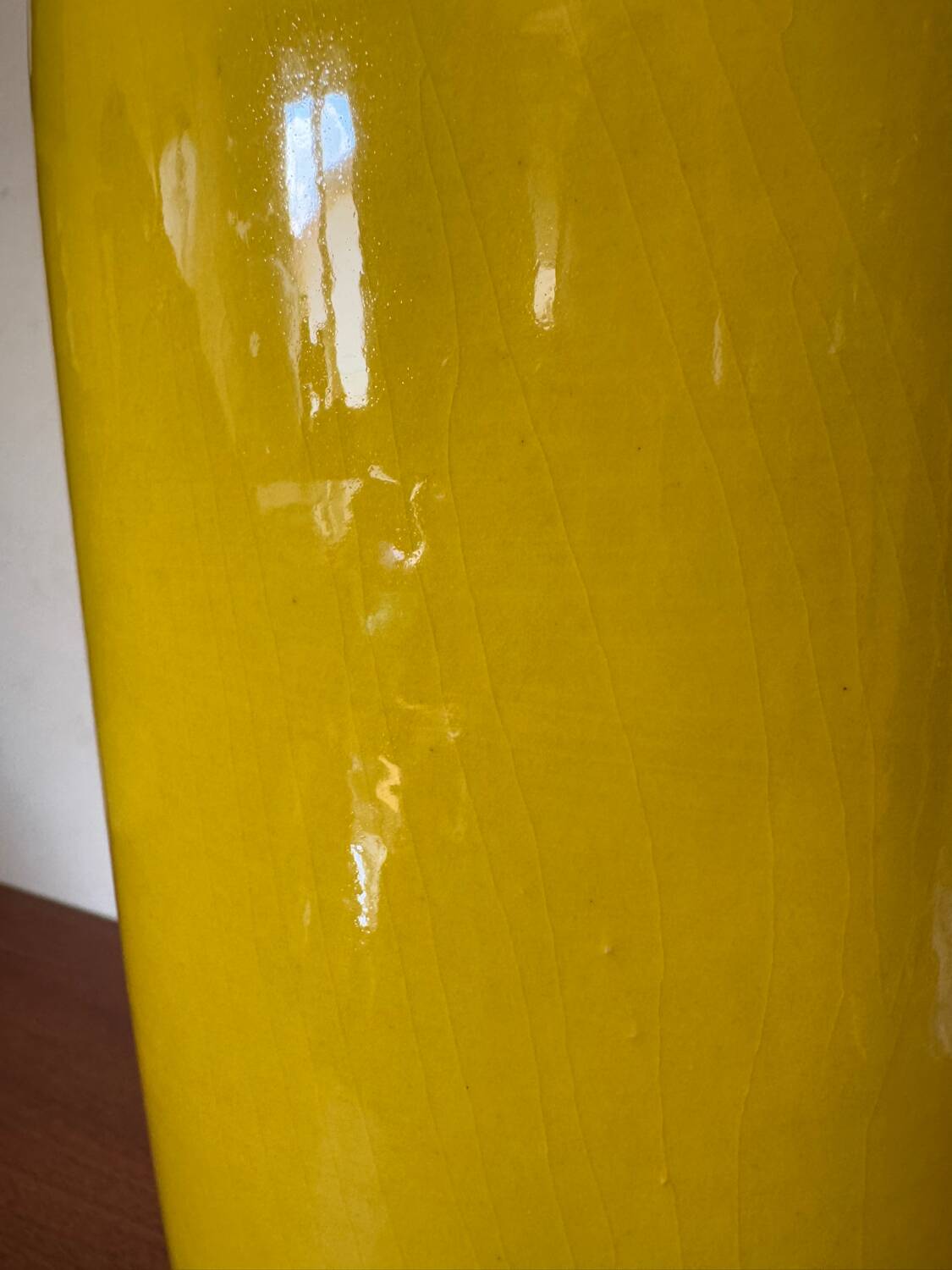 Large yellow vase West Germany 70s