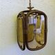 Vintage rattan hanging lamp 60