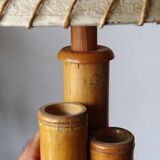Bamboo naturalist lamp circa 1960