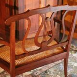 Louis 15 style canne seating child bench