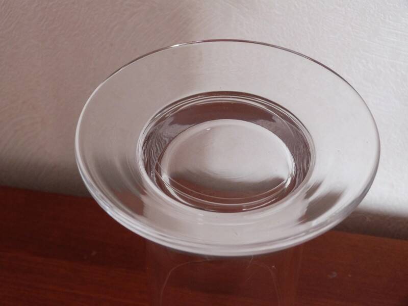 White glass cylindrical vase