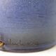 Blue ceramic lamp base Ludovic