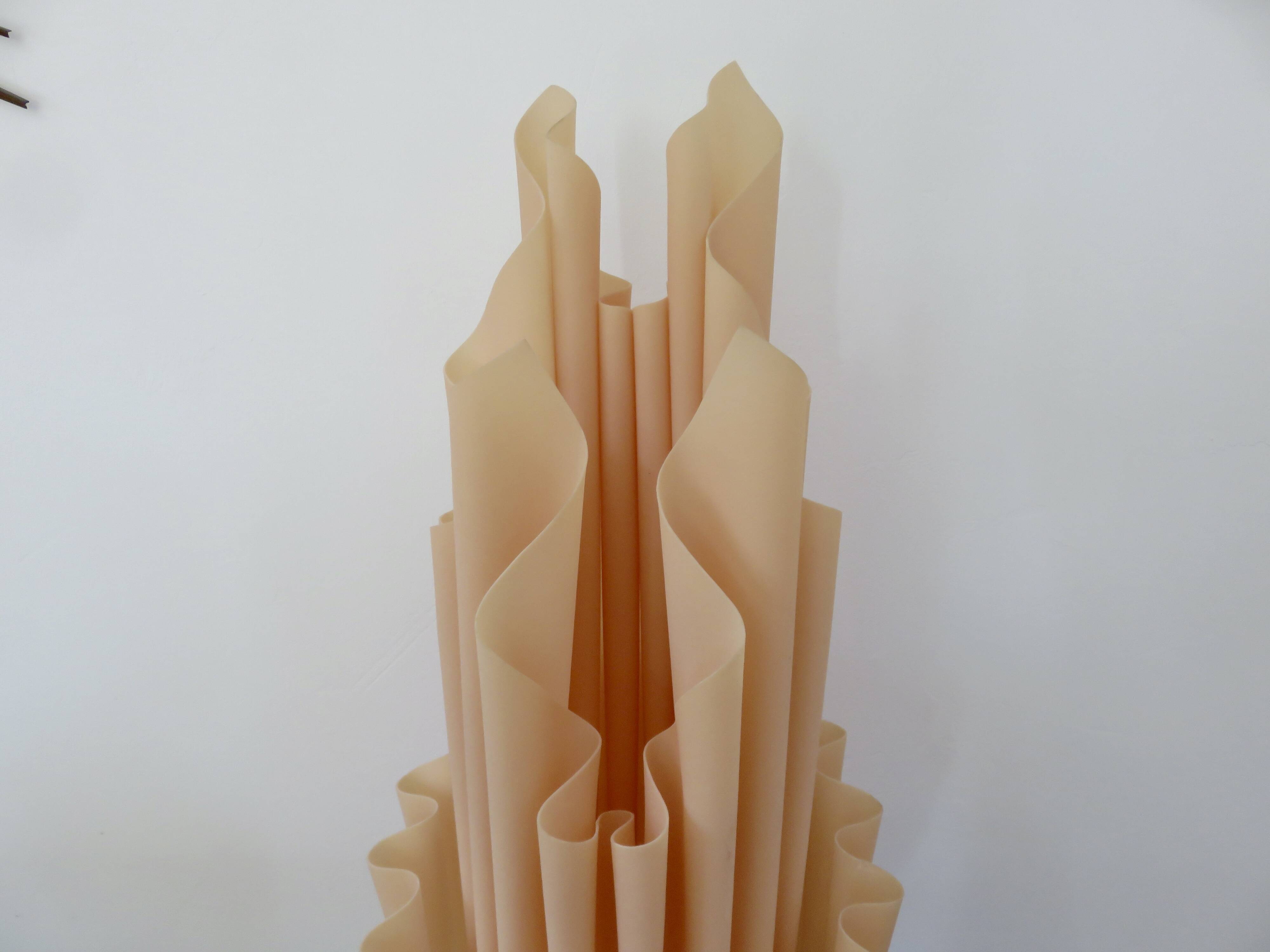 Draped lamp "corolle" by Georgia Jacob, model XXL 65cm, mid century, 70