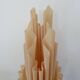 Draped lamp "corolle" by Georgia Jacob, model XXL 65cm, mid century, 70
