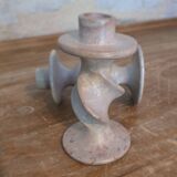Vintage Soapstone Twisted Candlestick Duo?