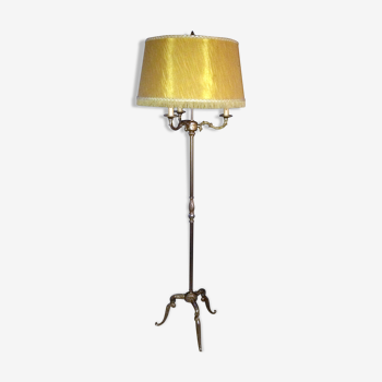 Lampadaire tripode en bronze