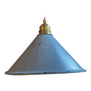 Vintage lampshade in customizable enameled sheet metal