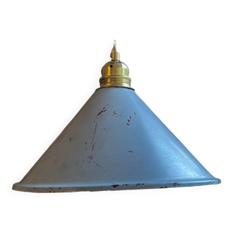 Vintage lampshade lampshade in customizable enameled sheet metal
