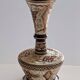 Vase décoratif artisanal en ​cuivre ciselé - Motifs floraux - Orient / Inde