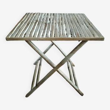 Bamboo folding table